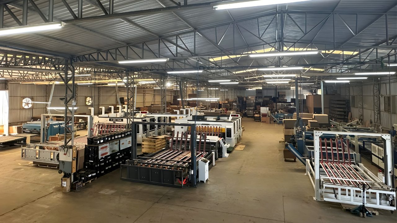 Área de produção da fábrica